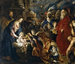 La Adoración de los Magos, de Rubens, se encuentra en el Prado y muestra este misterio del que habla Von Balthasar