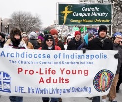 Católicos en la Marcha por la Vida de Washington