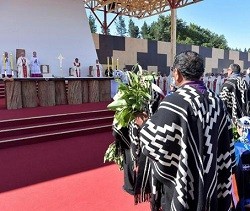 El Papa Francisco, en tierra mapuche, pide a Dios que «no gane el enfrentamiento ni la división»