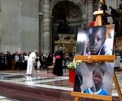 En noviembre de 2017 Francisco ya presidió una oración por Sudán y el Congo en el Vaticano