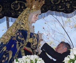 La imagen de la Virgen fue condecorada en 2014 por el Ministerio del Interior