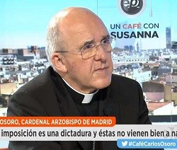 Carlos Osoro defendió en Antena 3 el respeto a la ley y a la Constitución