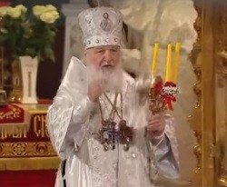 El patriarca Kiril presidió la Pascua ortodoxa en la catedral del Salvador de Moscú