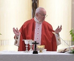 El Papa Francisco resaltó la importancia del testimonio y de la coherencia de vida cristiana