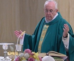 El Papa habló de la idolatría al dinero durante su homilía