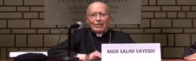 Monseñor Salim Sayegh fue obispo auxiliar de Jerusalén entre 1981 y 2012.