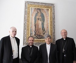 El cardenal Aguiar, el nuncio Coppola y otros obispos visitaron las posibles futuras diócesis