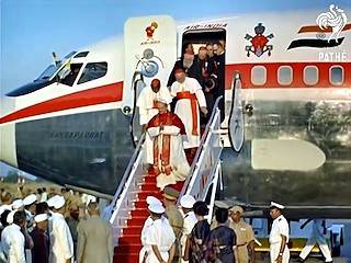 El viaje de Pablo VI a la India, en 1964