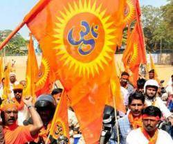 Manifestación de fundamentalistas hindúes, algo que en la India va muy ligado al nacionalismo