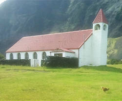 La parroquia de Tristán da Cunha en Sudáfrica 