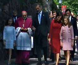 Sanz Montes pide a la Virgen que protega a la Familia Real «en un momento delicado para España»