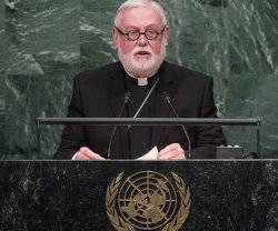 Paul Richard Gallagher es el portavoz vaticano ante las Naciones Unidas - ha hablado contra la pena de muerte