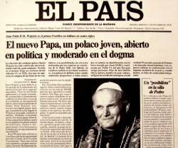 El País no podía esperar que en apenas 13 años con un Papa polaco, el Bloque comunista se derrumbaría de golpe
