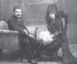 Mariano Mullerat, asesinado en Cataluña durante la Guerra Civil, junto a su esposa