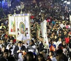 Más de 10,6 millones de personas peregrinan a la basílica de Guadalupe, 3 millones más que en 2017