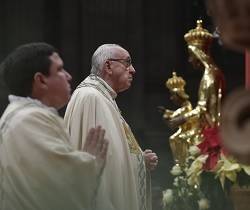 El Papa ha presidido en San Pedro las primeras vísperas de la Solemnidad de María Madre de Dios