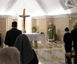 En los momentos oscuros, seamos perseverantes como Jesús y los mártires, anima el Papa en misa