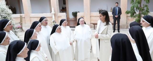 La Reina Letizia visitó, casi por sorpresa, a las monjas dominicas de El Reto del Amor, en Lerma