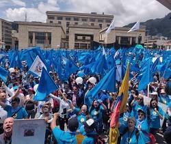 Las marchas se produjeron en más de sesenta ciudades de Colombia