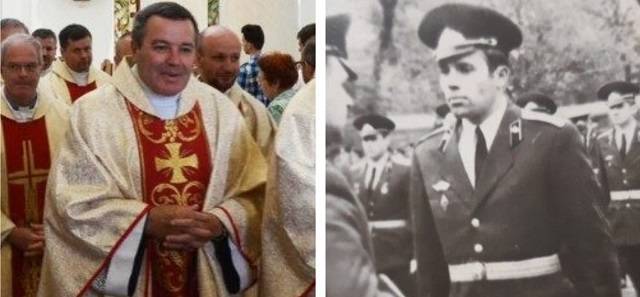 VÃ­ctor Pogrebnii, ahora como sacerdote y antes como militar en la URSS