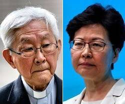 La presidenta de Hong Kong, Carrie Lam, es católica. El obispo emérito de Hong Kong le lanza una dura advertencia ante la colaboración con la Pekín en la destrucción de la libertad del territorio.