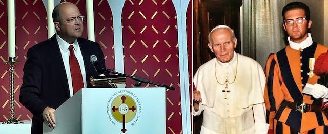 Fue guardia suizo y reza a diario con un Rosario que utilizaba Juan Pablo II: «Haz buen uso de él»