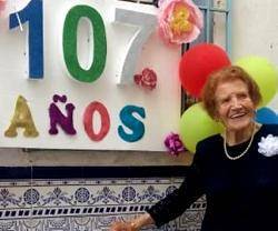 Muere a los 107 años la señora Clotilde Veniel, la voluntaria más anciana de Cáritas en España