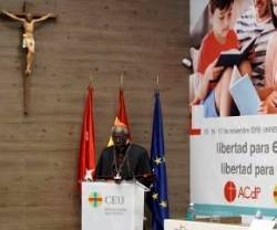 El cardenal Sarah, Prefecto para el Culto Divino, ha presentado en Madrid el Congreso Católicos y Vida Pública sobre libertad educativa, que tiene lugar del 15 al 17 de noviembre