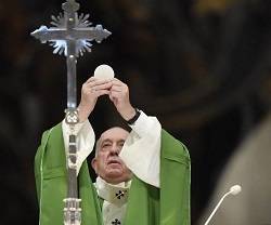El Papa Francisco en la  Misa de la Jornada Mundial de los Pobres de 2019