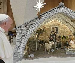 El Papa está insistiendo este Adviento en la importancia del belén como símbolo auténtico de la verdadera Navidad
