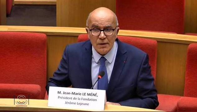 Jean-Marie Le Méné intervino recientemente ante la comisión de bioética del Senado francés en su calidad de presidente de la Fundación Jérôme Lejeune.