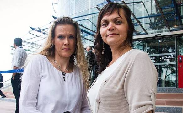 Ellinor Grimmark (izquierda de la foto) y Linda Steen: el Tribunal Europeo de Derechos Humanos ni siquiera examinará su derecho a la objeción de conciencia al aborto.