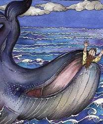 La ballena tragando a Jonás