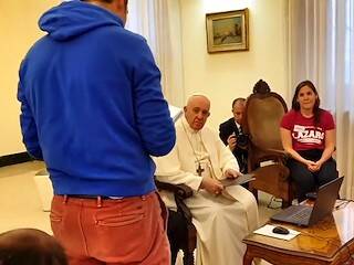 Encuentro del Papa con Hogares Lázaro