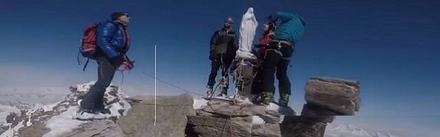 Don Pierino, el sacerdote-montañero que llevó a la Virgen hasta la cima más elevada y escarpada