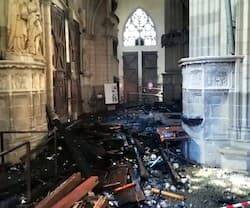El único detenido tras el incendio provocado de la catedral de Nantes queda en libertad sin cargos