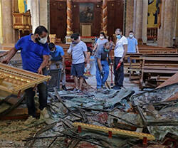 Los cristianos de Beirut, los que más están sufriendo las consecuencias de la explosión del puerto