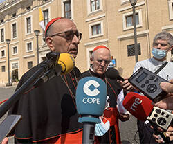 El Papa aborda con la cúpula de la CEE la defensa de la vida y el acompañamiento del dolor en España
