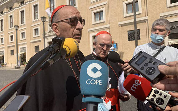 El Papa aborda con la cúpula de la CEE la defensa de la vida y el acompañamiento del dolor en España