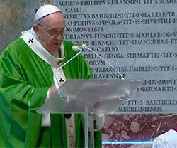 El Papa pronuncia su homilía en la Basilica de San Pedro, en la Jornada Mundial del Pobre