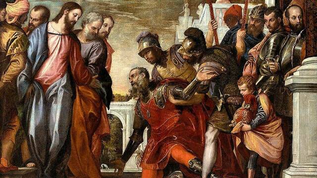 Cristo y el centurión, de Pablo Veronese.