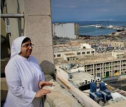 «Dios y la Virgen del Rosario nos protegieron»: estas monjas estaban junto a la explosión en Beirut
