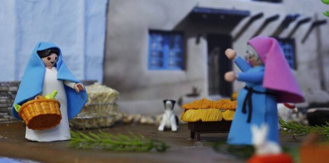 La Virgen y la Navidad, en clicks de Playmobil: la Visitación, el pesebre, los Reyes Magos...