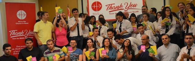 Jóvenes cristianos libaneses.