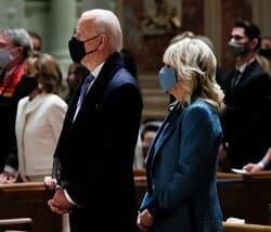 Joe Biden, presidente de EEUU, en un acto religioso