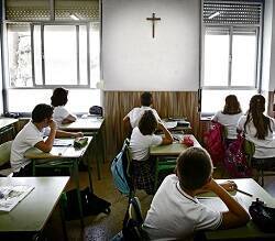 Alumnos de un colegio en la asignatura de Religión