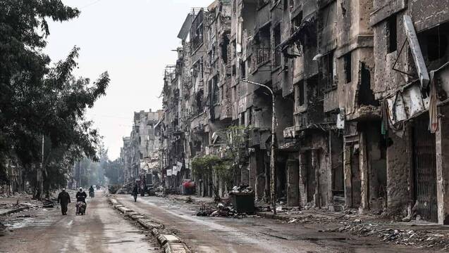 Imagen de un barrio Sirio arrasado por la guerra