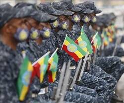 Desfile de la Policía Federal de Etiopía en septiembre de 2020, antes de empezar la guerra en Tigray