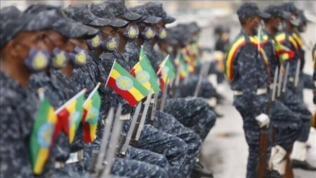 Desfile de la Policía Federal de Etiopía en septiembre de 2020, antes de empezar la guerra en Tigray