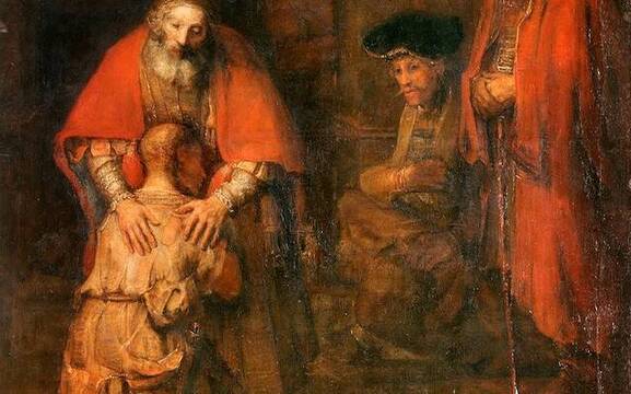 El retorno del hijo pródigo, cuadro de Rembrandt.